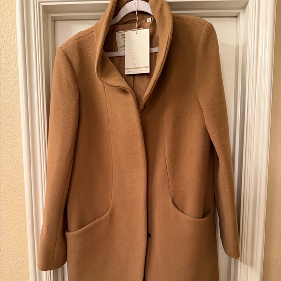 Aritzia Jackets & Blazers - Aritzia Camel The Coocon Coat Soft Wool Cashemere